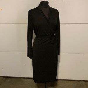 Limited black wrap dress